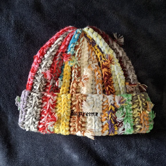 Supreme | Accessories | Supreme Multicolor Hand Tied Beanie | Poshmark